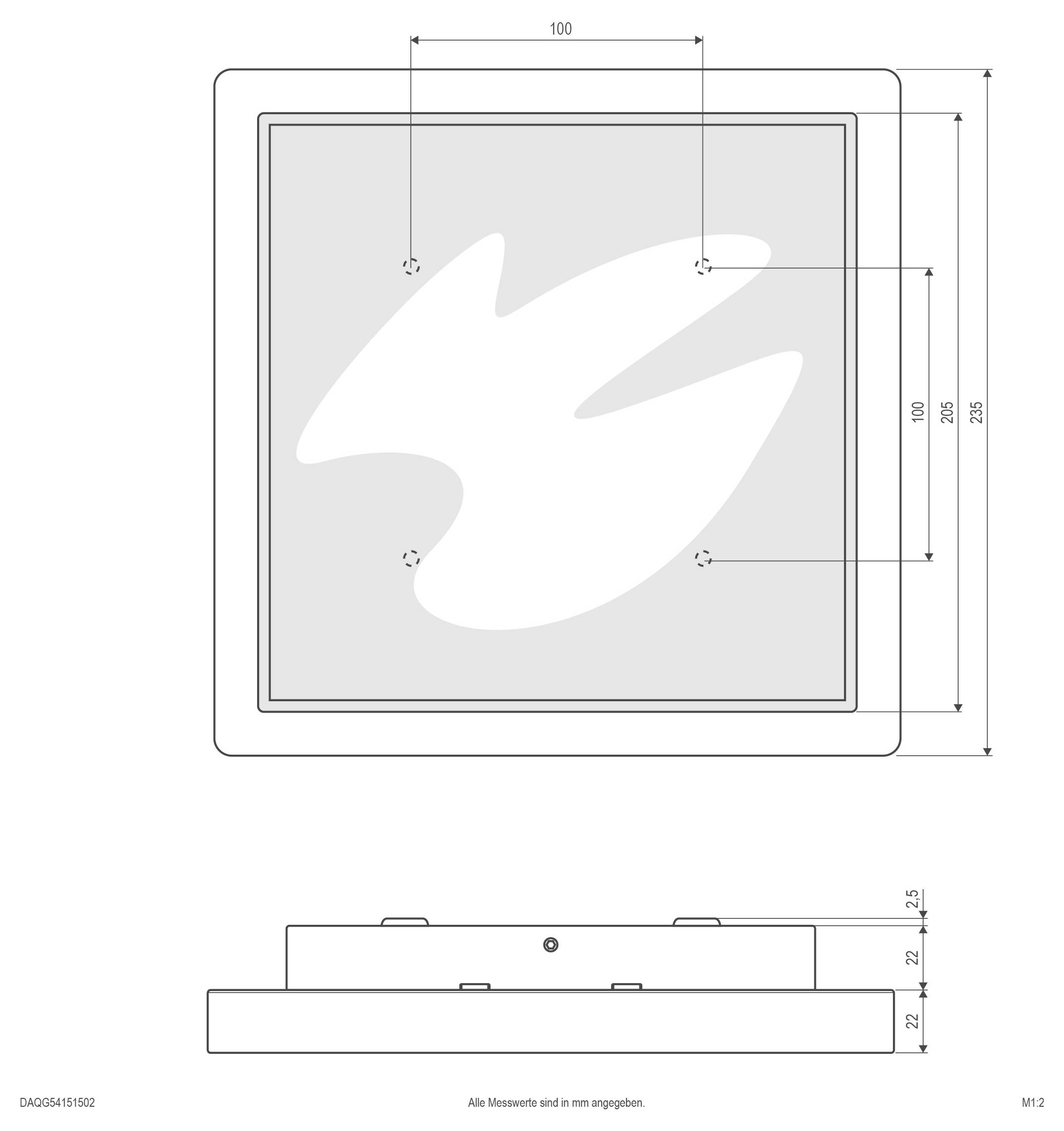Technische Zeichnung eines LED-Treibers/Netzteils mit Vorder- und Seitenansichten, die Abmessungen, Anschlüsse und Kennzeichnungsdetails einschließlich IP67 und 240W zeigen.