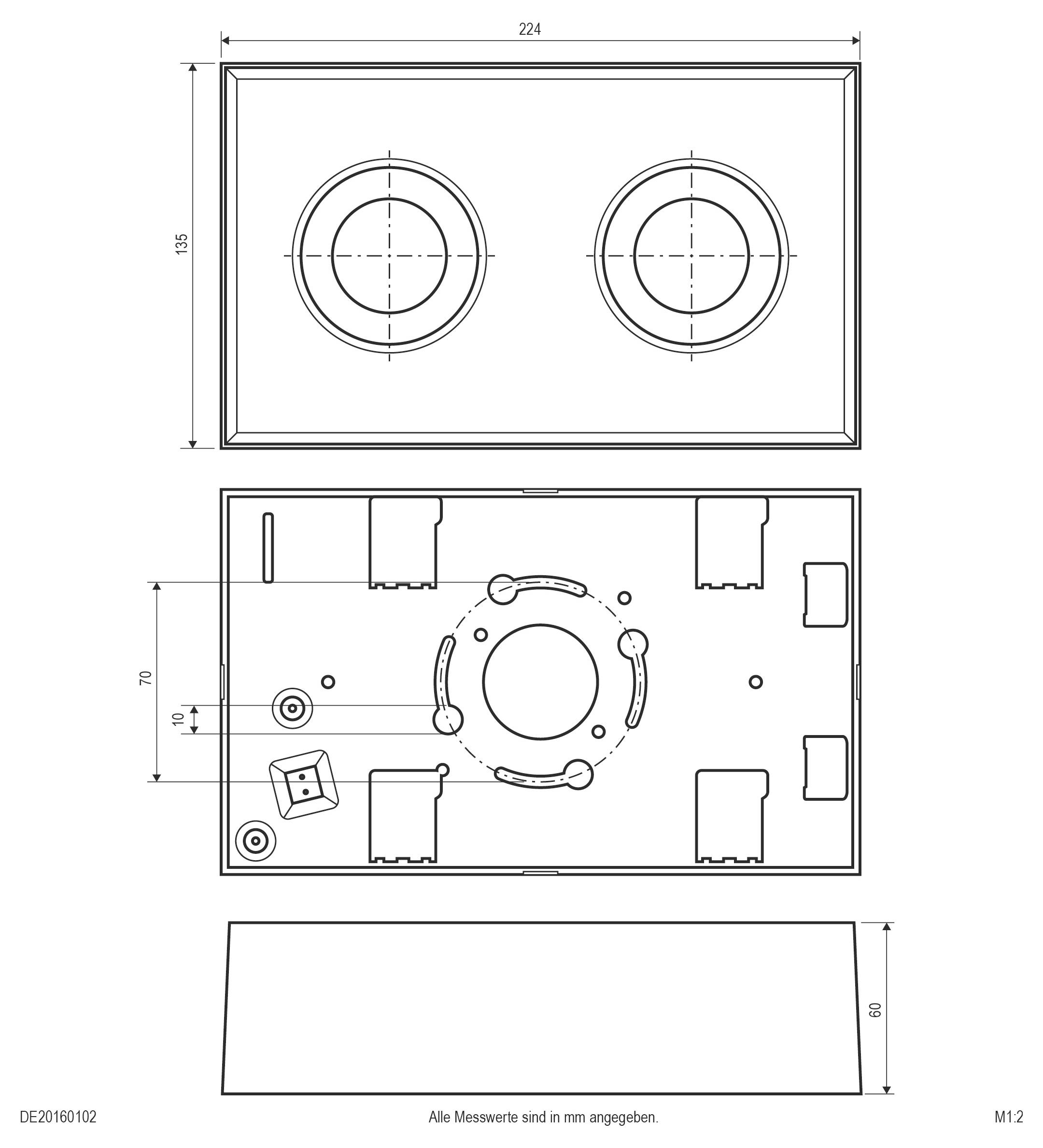 EVN DE20160102 DE20160102 Deckenleuchte 16W Weiß