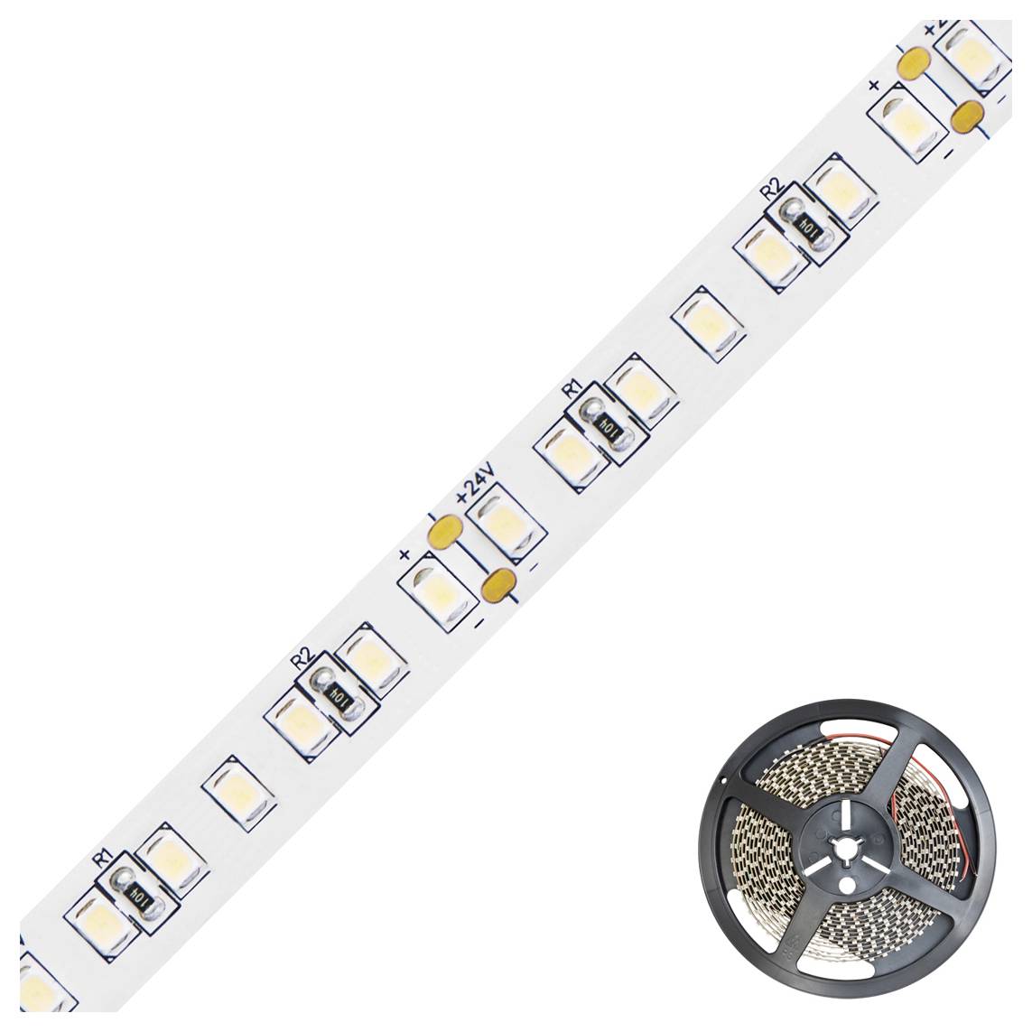 EVN IC2048652802 LED-Streifen EEK: F (A - G) mit offenem Kabelende 48V 5m Warmweiß 1St.