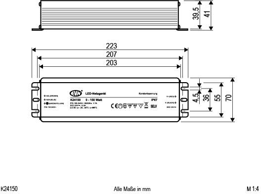 EVN K24150 LED-Trafo Konstantspannung 24 V/DC 1St.