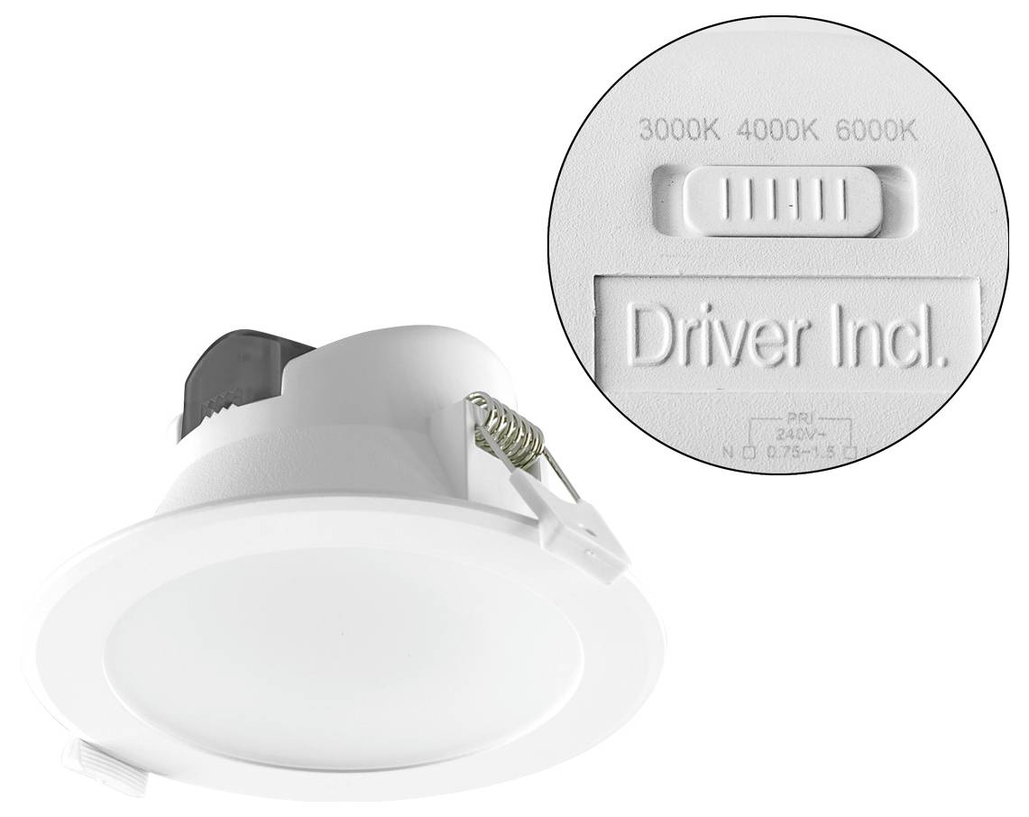 EVN L0900125 L0900125 LED-Einbauleuchte LED LED fest eingebaut 10W Weiß