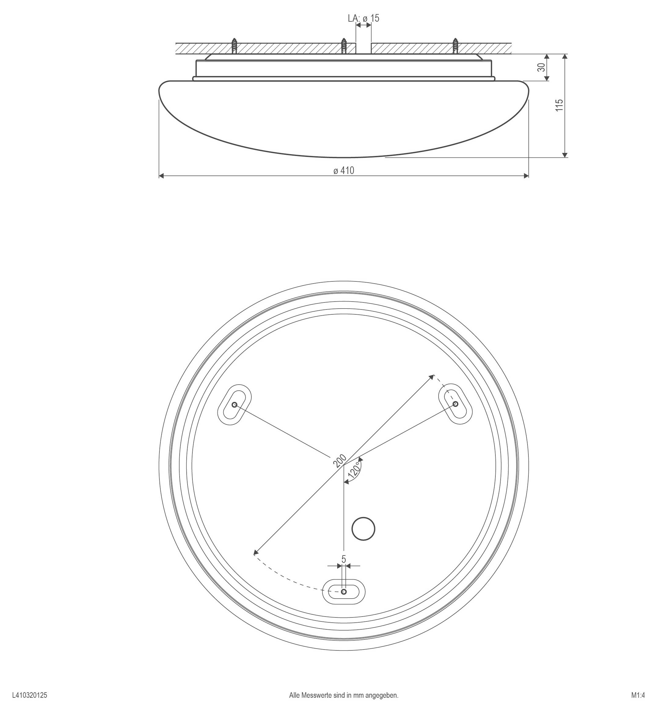 EVN L410320125 L410320125 LED-Deckenleuchte 32W Weiß