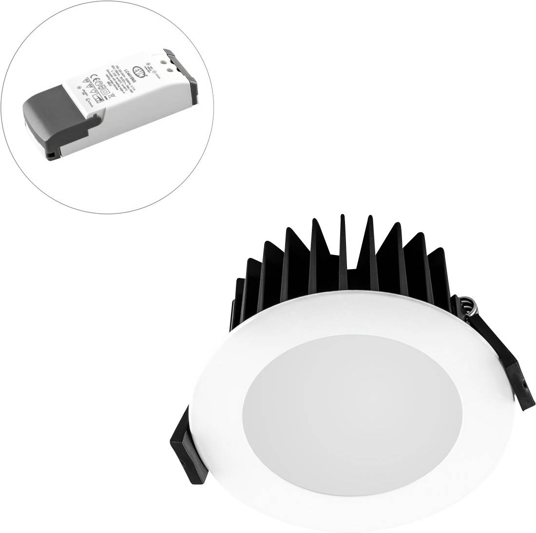 EVN L44100102 LED-Einbauleuchte LED LED fest eingebaut 10W Weiß