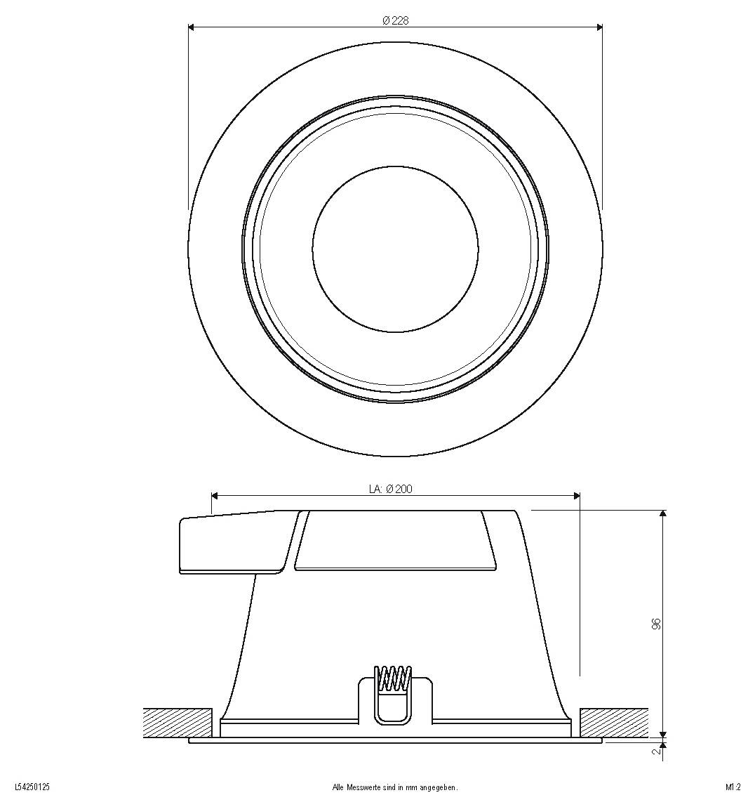 EVN L54250125 L54250125 LED-Deckenleuchte 25W Weiß