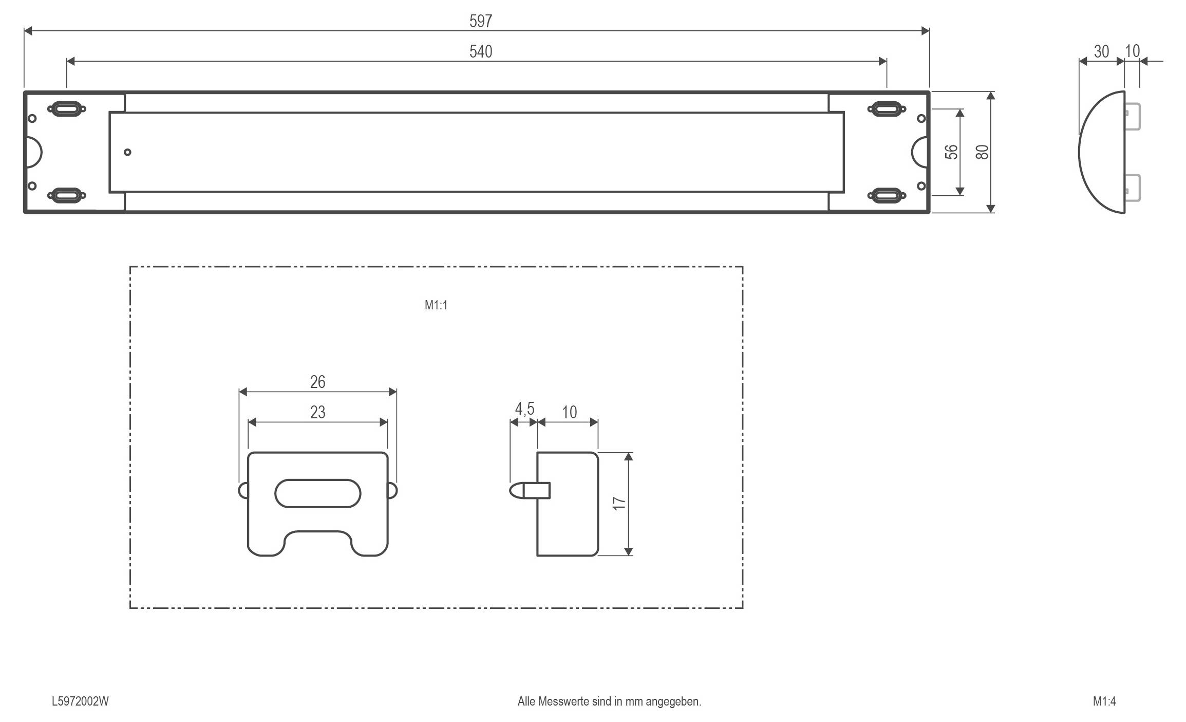 EVN L5972002W L5972002W LED-Deckenleuchte 20W Weiß
