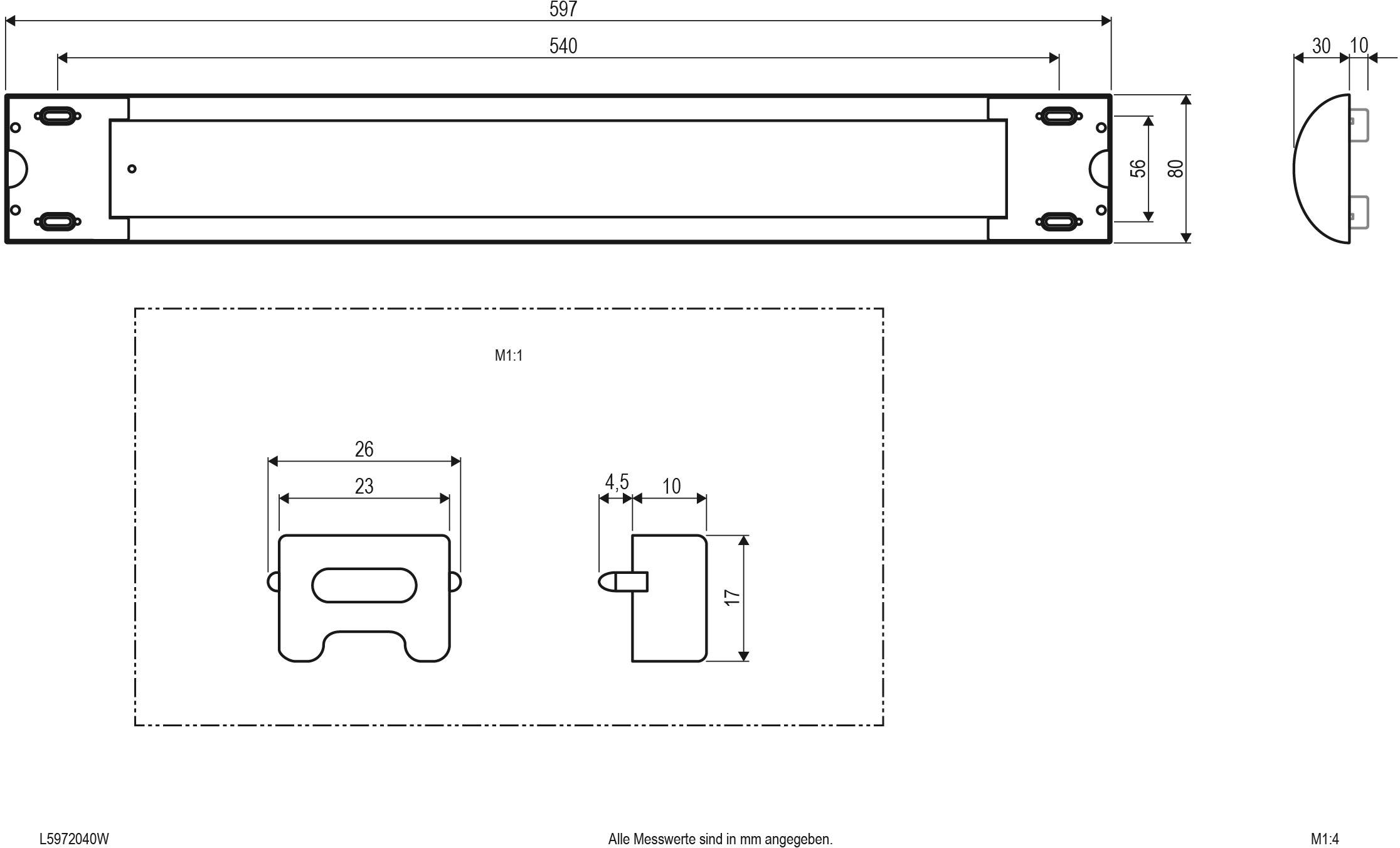 EVN L5972040W LED-Deckenleuchte 20W Weiß