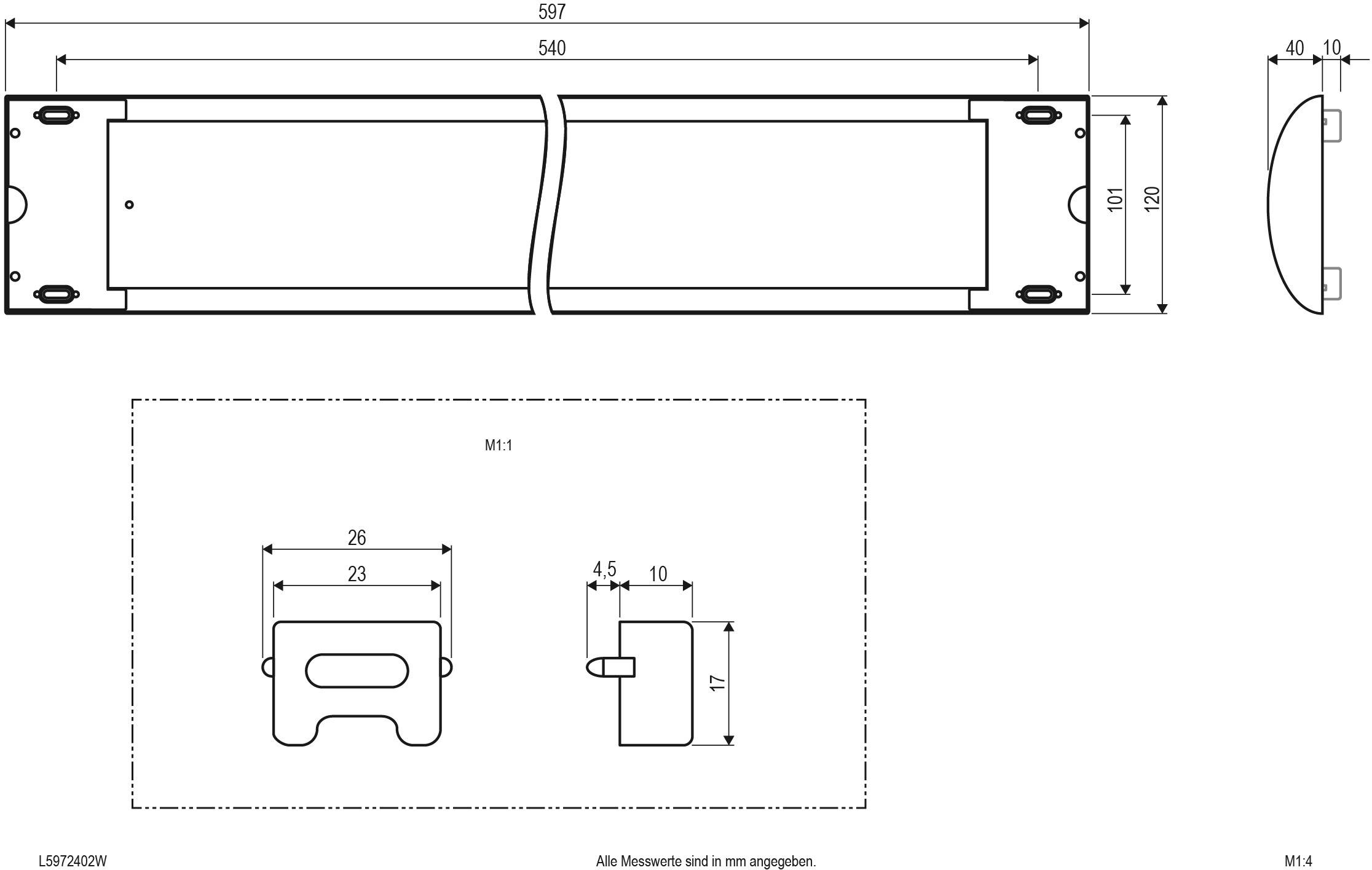 EVN L5972402W LED-Deckenleuchte 25W Weiß