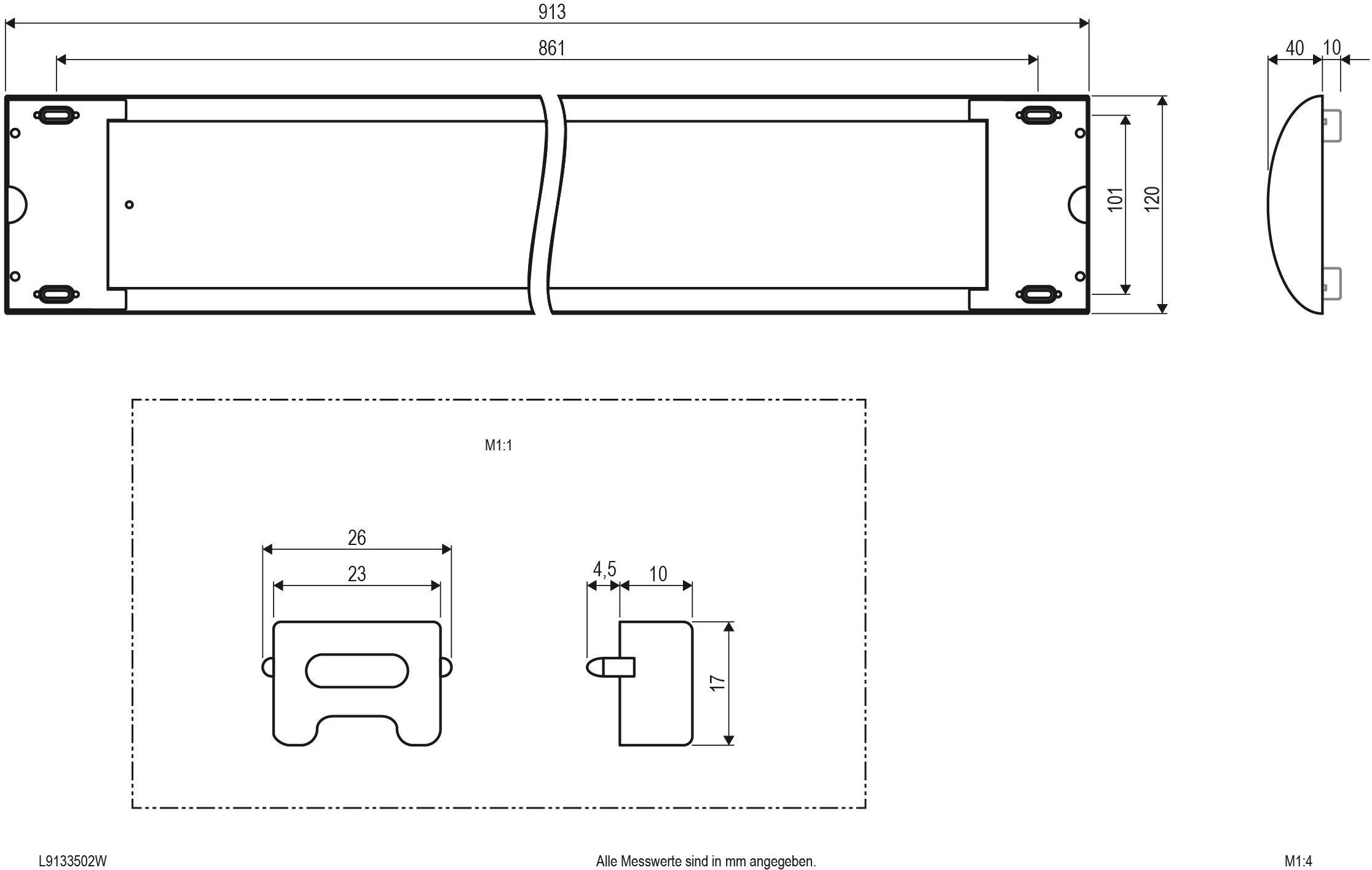 EVN L9133502W LED-Deckenleuchte 35W Weiß