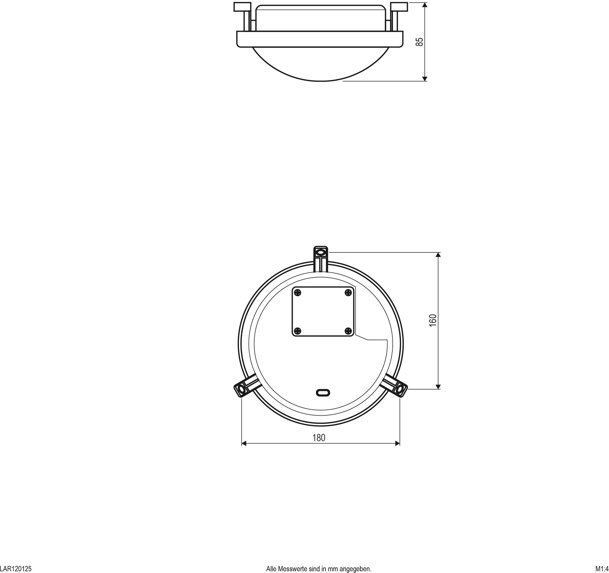 EVN LAR120125 LED-Deckenleuchte 12W Weiß