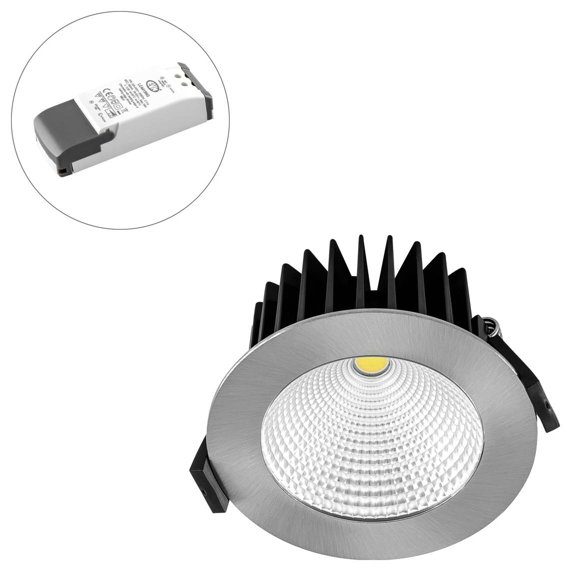EVN LC44151302 LC44151302 LED-Einbauleuchte LED LED fest eingebaut 15W Chrom