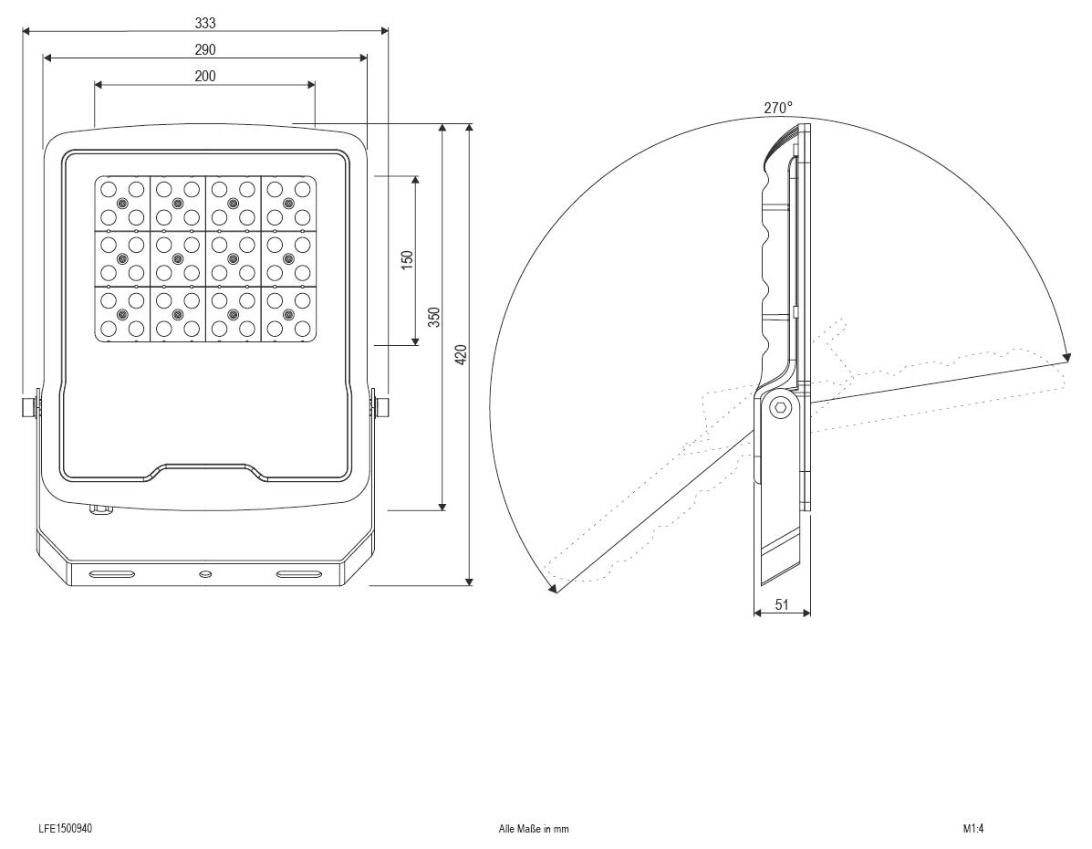 Technische Maßstabszeichnung eines Profilquerschnitts mit einer Länge von 1000 mm und Querschnittsmessungen von 15, 14, 18,5, 11 und 17 mm.