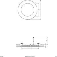 EVN LPR123502 LED-Einbaupanel 9W Warmweiß Silber EVN LPR123502 LED-Einbaupanel 9W Warmweiß Silber