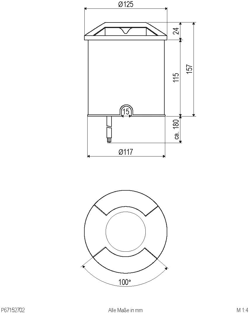 EVN P67152702 Bodeneinbauleuchte LED 7W Anthrazit