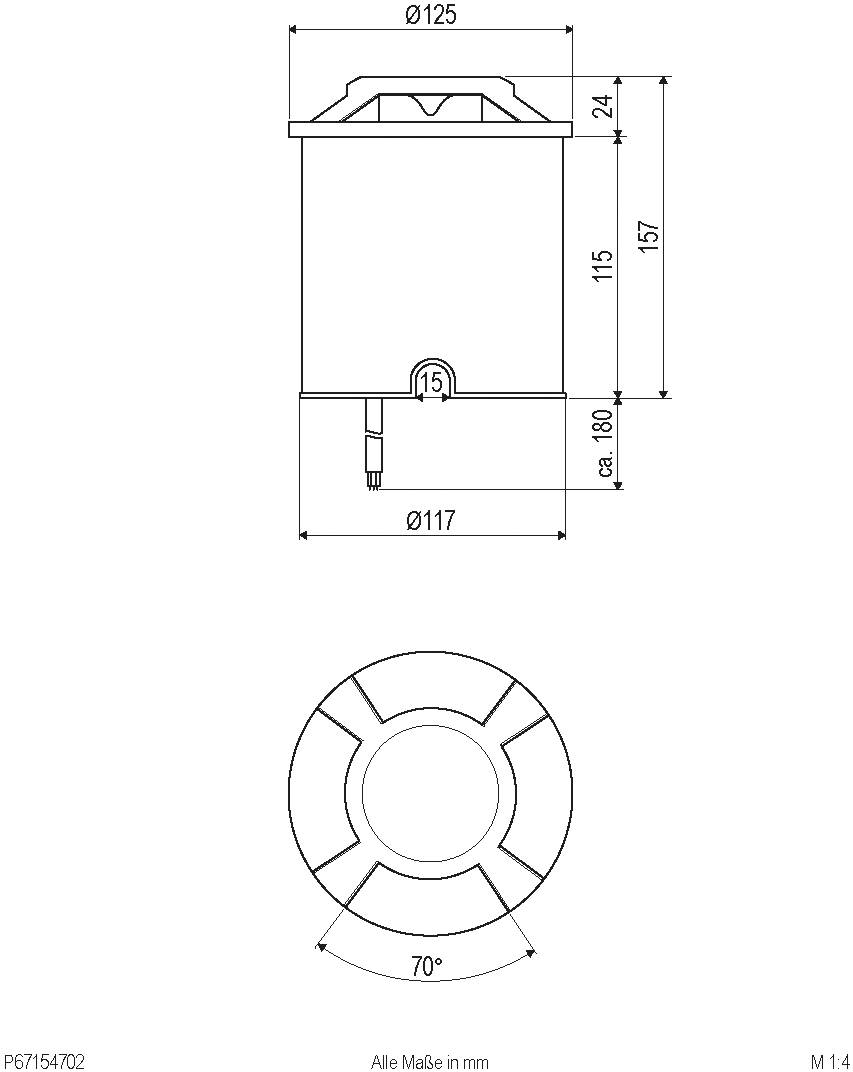 EVN P67154702 Bodeneinbauleuchte LED 7W Anthrazit