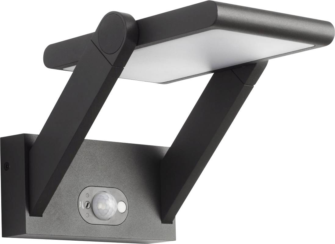 EVN PAS541502 Solar-Außenstandleuchte mit Bewegungsmelder 1.6W Anthrazit