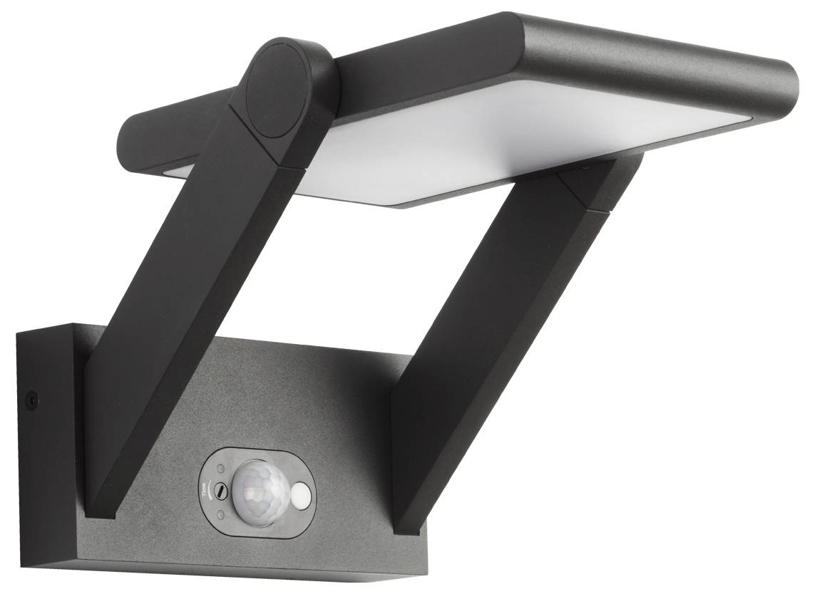 EVN PAS541502 PAS541502 Solar-Außenstandleuchte mit Bewegungsmelder 1.6W Anthrazit