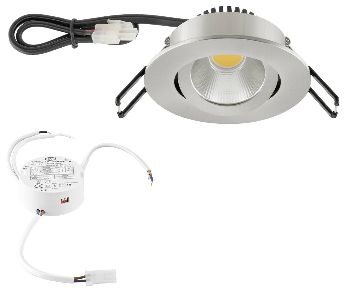 EVN PC20D91340 PC20D91340 LED-Einbauleuchte LED LED fest eingebaut 8.4W Edelstahl