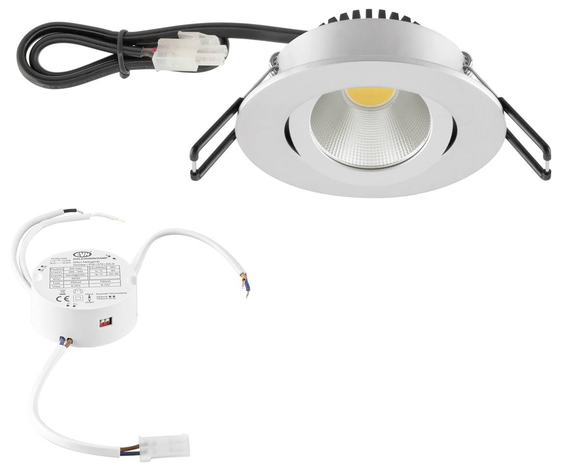 EVN PC20D91527 PC20D91527 LED-Einbauleuchte LED LED fest eingebaut 8.4W Chrom