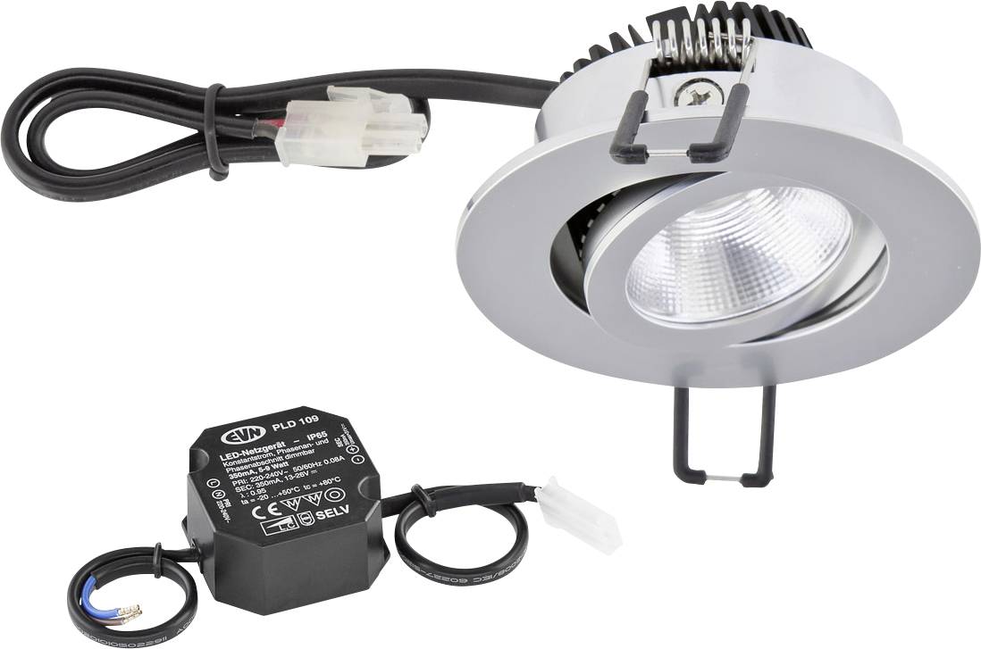 EVN PC20N61502 LED-Einbauleuchte LED LED fest eingebaut 6W Chrom