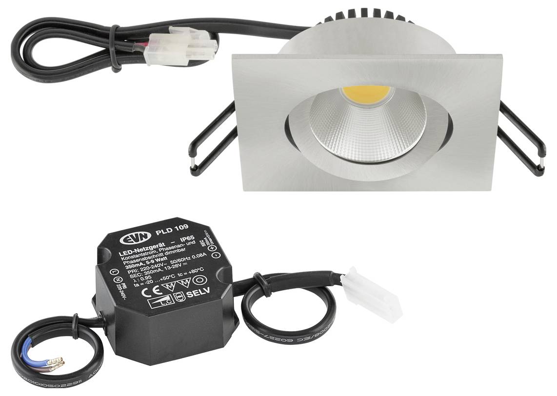 EVN PC24N91340 PC24N91340 LED-Einbauleuchte LED LED fest eingebaut 8.4W Edelstahl