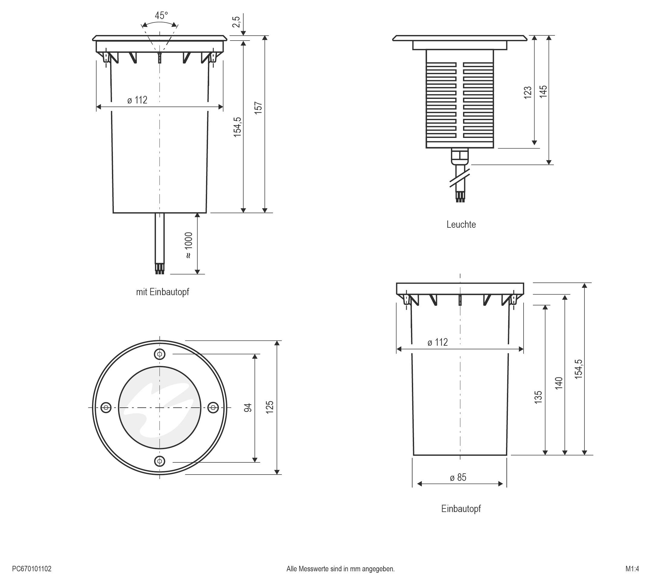 Technische Zeichnung eines gespaltenen rechteckigen Profils mit den Abmessungen 3000 mm Länge und 13,4 mm Breite, zeigt einen Querschnitt von 12 mm Höhe mit internen Abmessungen von 10,28 mm und 11,46 mm.