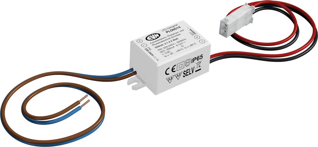 Weiße LED-Stromversorgungseinheit mit der Bezeichnung 