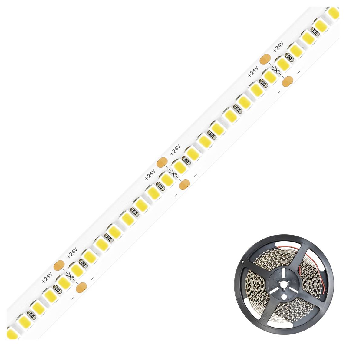 EVN SB20241202802 LED-Streifen EEK: D (A - G) mit offenem Kabelende 24V 5m Warmweiß 1St.