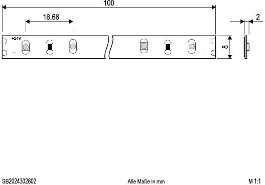 EVN SB2024302802 LED-Streifen EEK: D (A - G) mit offenem Kabelende 24 V 5 m Warmweiß 1 St.