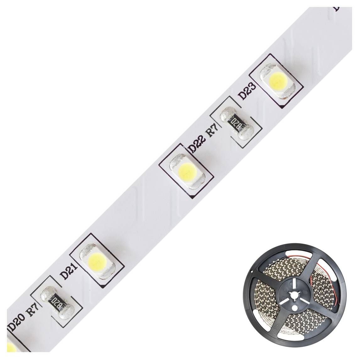 EVN SB2024302827 LED-Streifen EEK: D (A - G) mit offenem Kabelende 24V 5m Warmweiß 1St.
