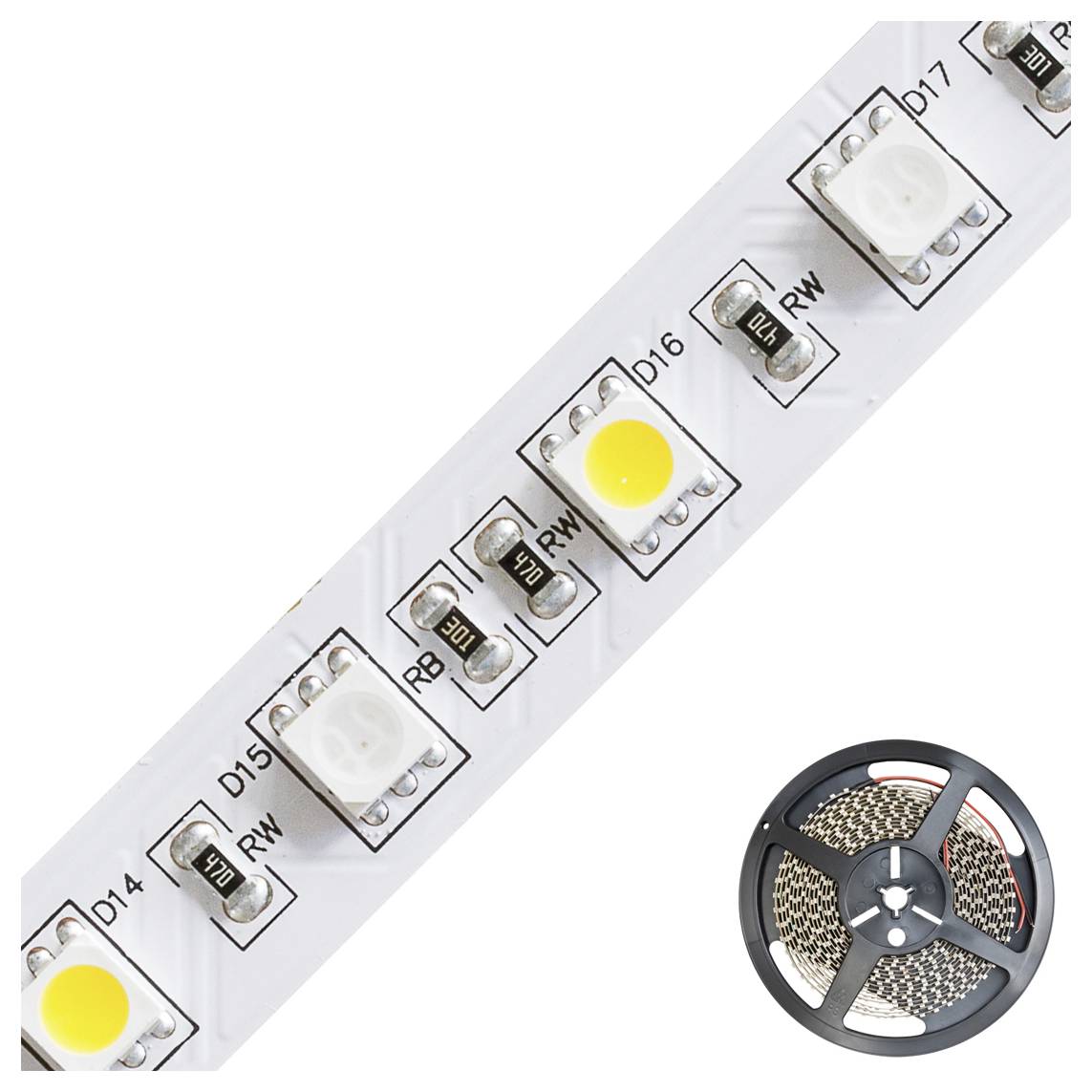 EVN SB202430509902 LED-Streifen EEK: G (A - G) mit offenem Kabelende 24V 5m RGBW 1St.
