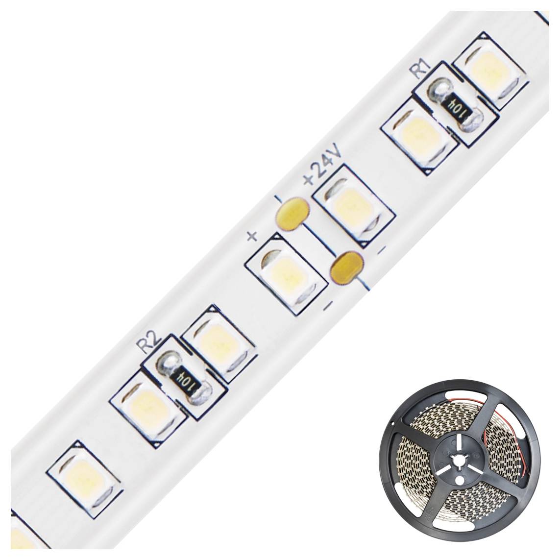 EVN SB54241402802 LED-Streifen EEK: F (A - G) mit offenem Kabelende 24V 5m Warmweiß 1St.