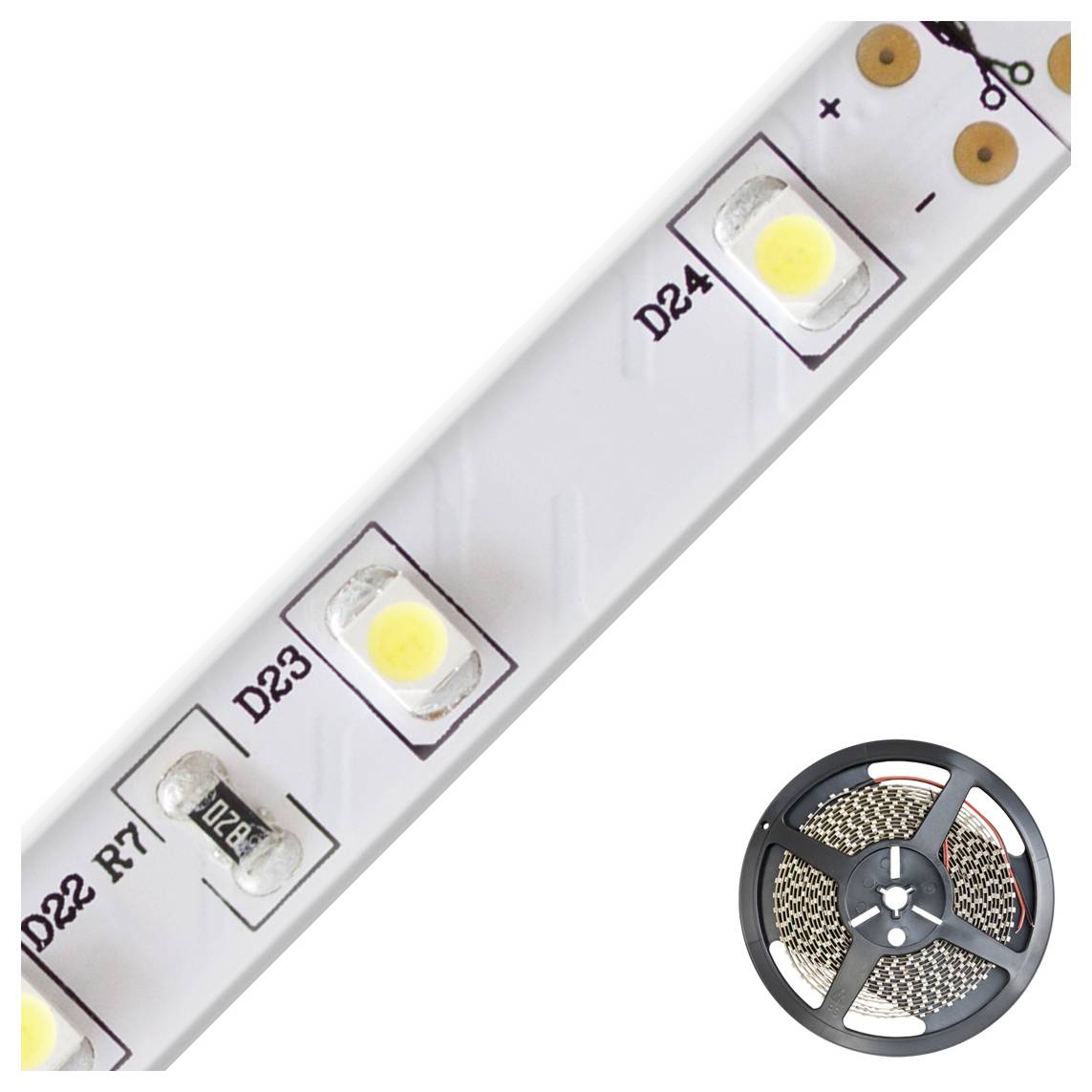 EVN SB6724302802 LED-Streifen EEK: F (A - G) mit offenem Kabelende 24V 5m Warmweiß 1St.