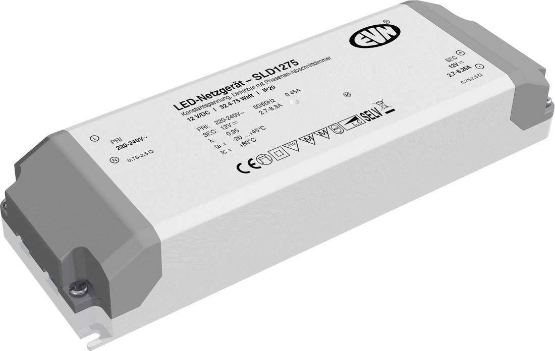 EVN SLD1275 LED-Trafo Konstantspannung 12 V/DC dimmbar 1St.