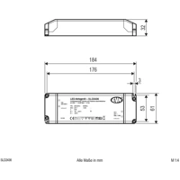 EVN SLD2436 LED-Trafo Konstantspannung 24 V/DC dimmbar 1St. EVN SLD2436 LED-Trafo Konstantspannung 24 V/DC dimmbar 1St.