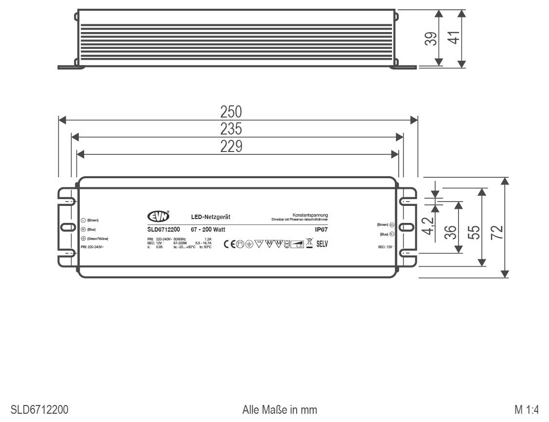 USB-C-Hub mit mehreren Anschlüssen, einschließlich vier USB-A und drei USB-C/weitere Anschlüsse, dargestellt mit Kabel und Detailausschnitt der Anschlüsse.