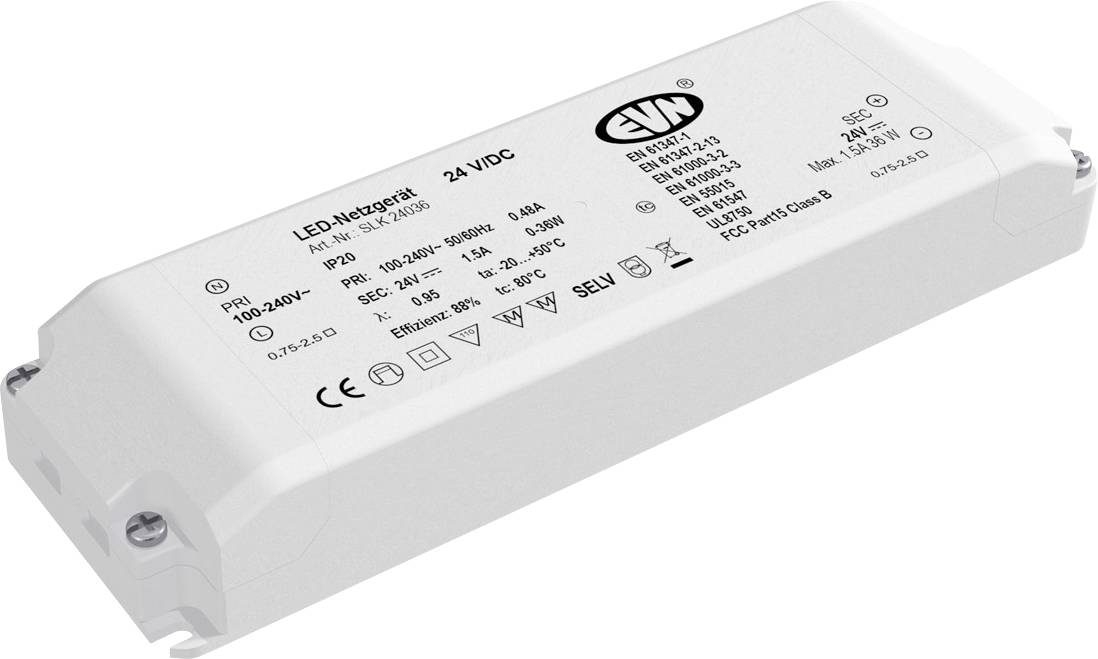 EVN SLK24036 LED-Trafo Konstantspannung 24 V/DC 1St.
