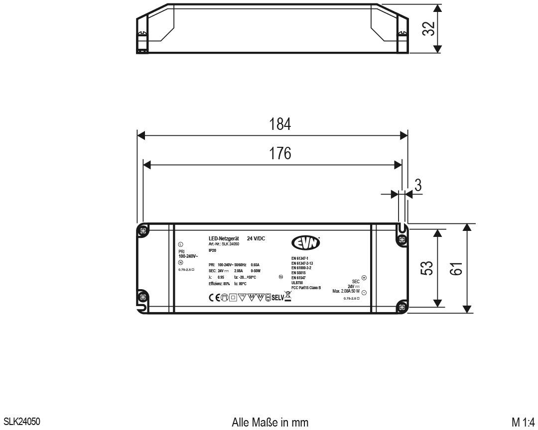 EVN SLK24050 LED-Trafo Konstantspannung 24 V/DC 1St.