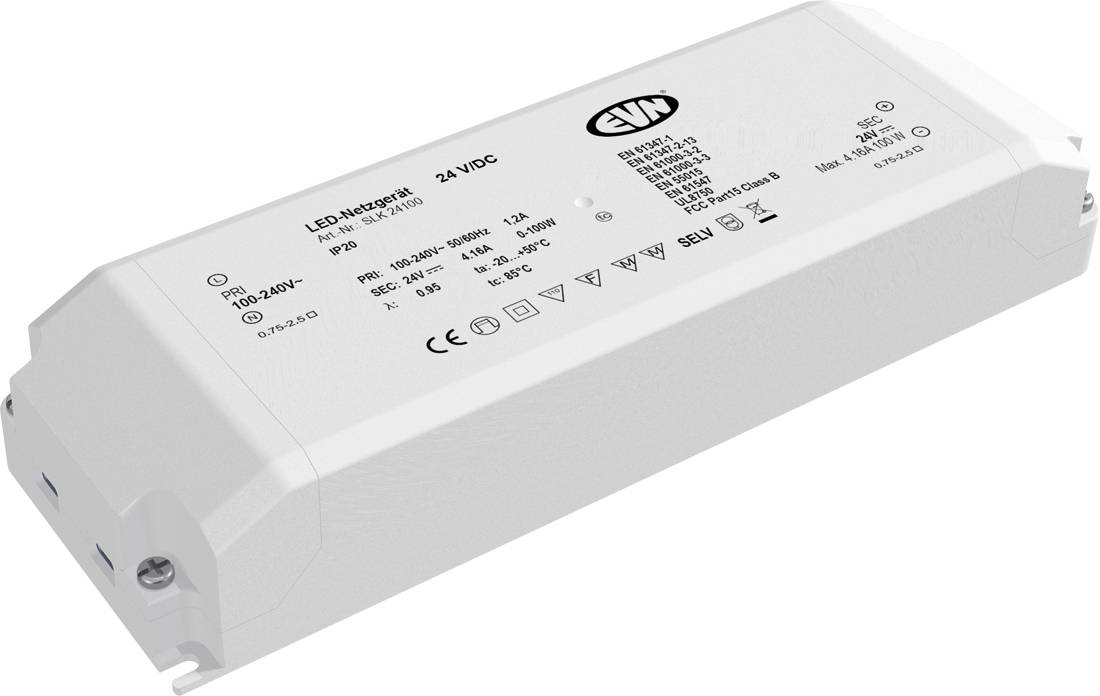 LED-Treiber-Stromversorgung mit weißer Beschriftung 