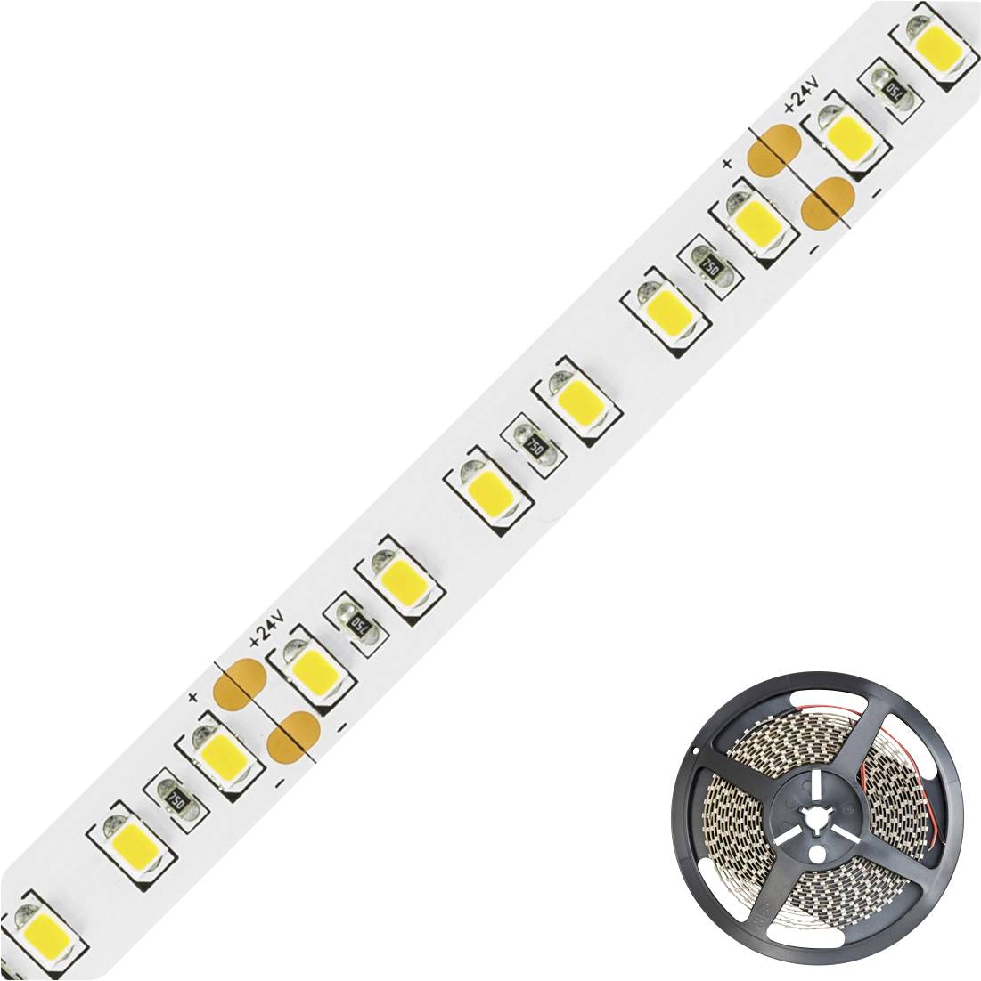EVN STR20241202802 LED-Streifen EEK: E (A - G) mit offenem Kabelende 24 V 5 m Warmweiß 1 St.