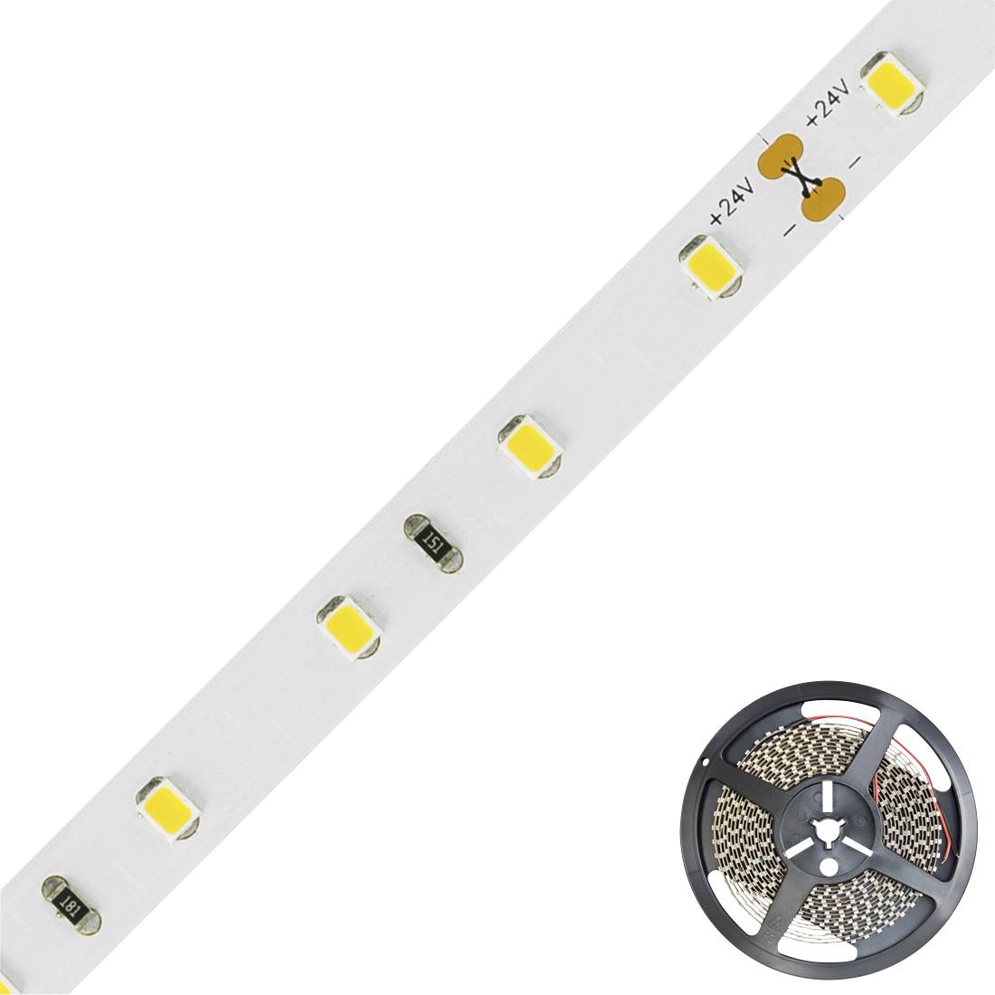 EVN STR2024302802 LED-Streifen EEK: E (A - G) mit offenem Kabelende 24 V 5 m Warmweiß 1 St.