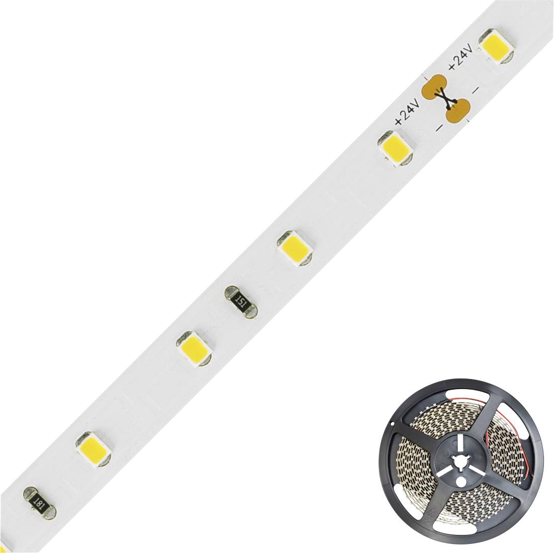 EVN STR2024302840 LED-Streifen EEK: F (A - G) mit offenem Kabelende 24V 5m Neutralweiß 1St.