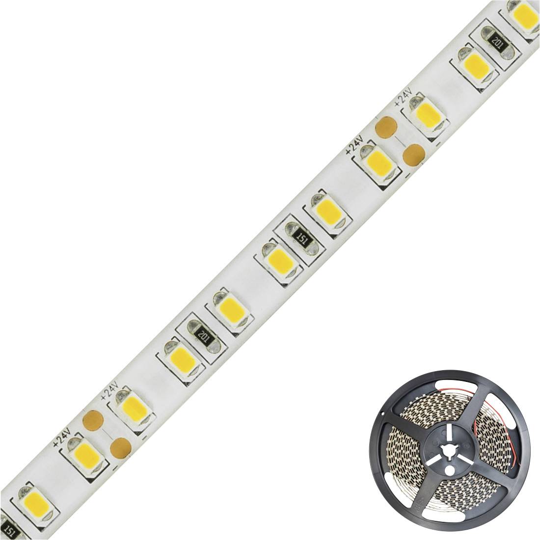 EVN STR5424602827 LED-Streifen EEK: F (A - G) mit offenem Kabelende 24V 5m Warmweiß 1St.