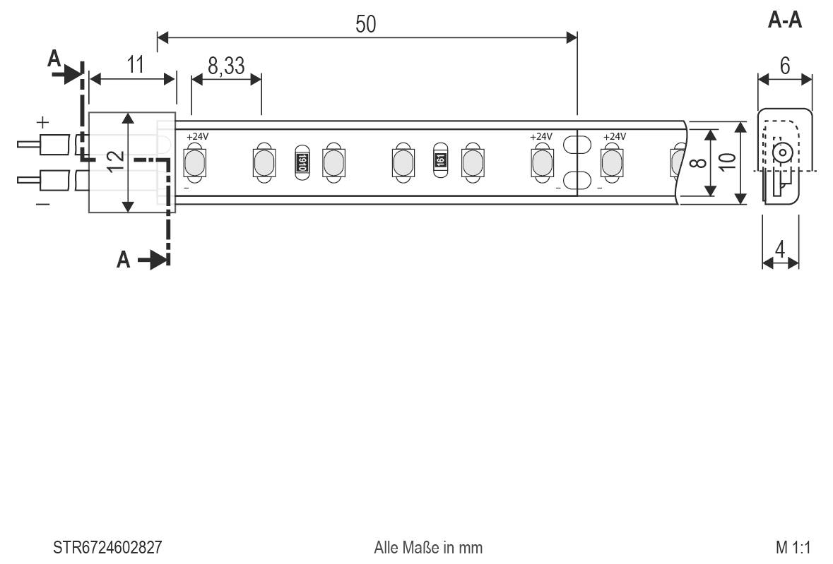 Weißes rechteckiges Aluminium-Extrusionsprofil diagonal auf einem einfachen weißen Hintergrund dargestellt.