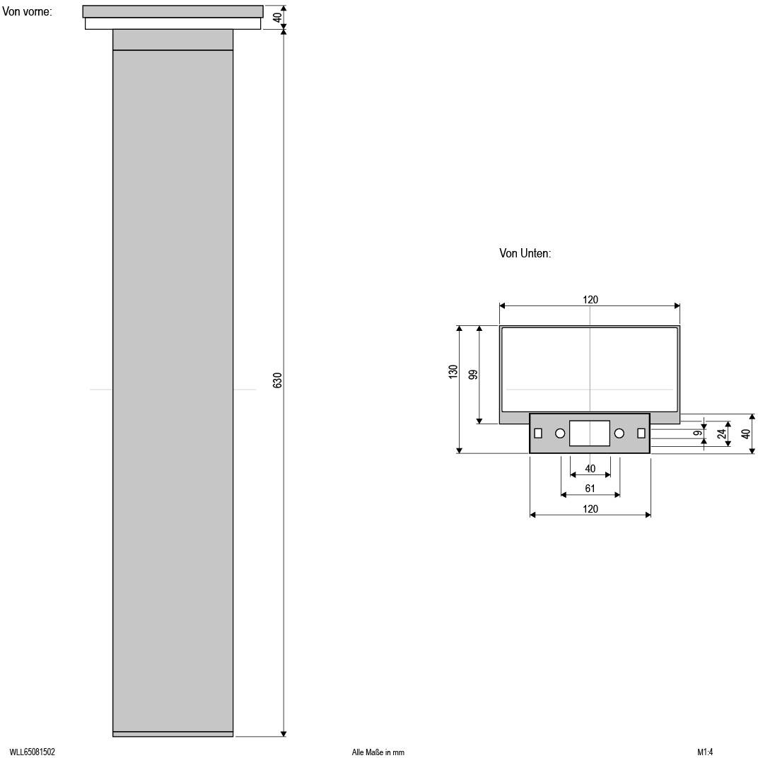 EVN WLL65081502 LED-Außenstandleuchte 8W Anthrazit