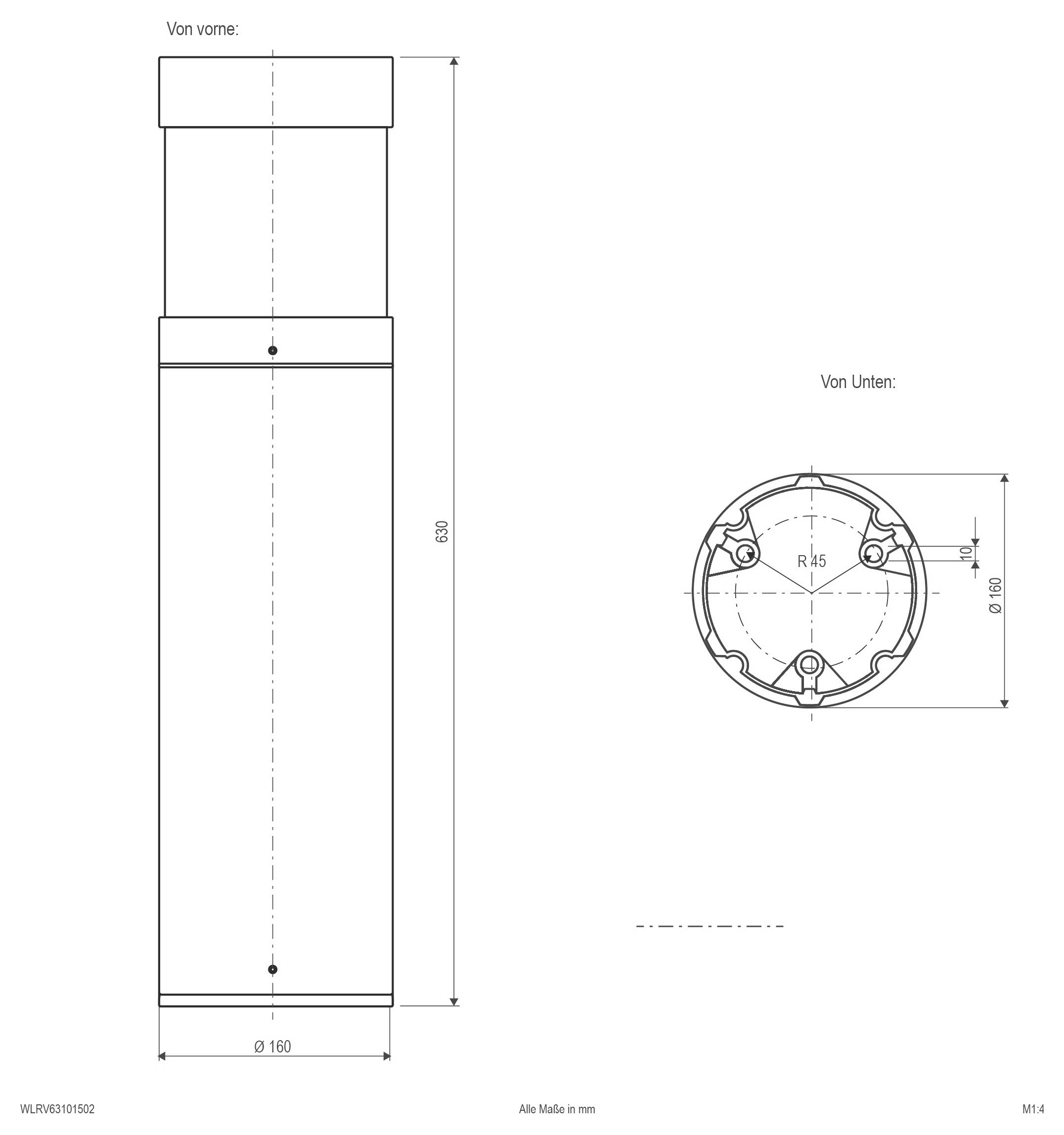 Technische Zeichnung eines gespaltenen Metallprofils mit einer Länge von 3000 mm und Querschnittsabmessungen in mm, einschließlich 40, 13, 10,5, 18,5, 15, 13 und Winkel 45°.