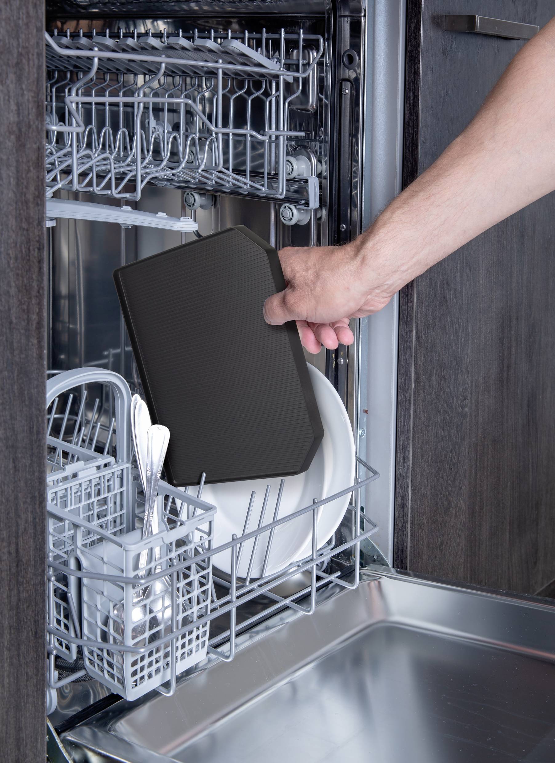 Grillplatte, Heißer Stein Raclette Grillfunktion Schwarz, Silber