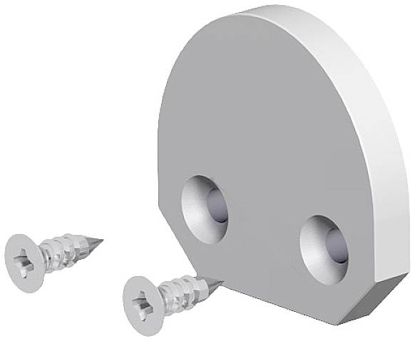 Metallwinkel mit zwei Schrauben.