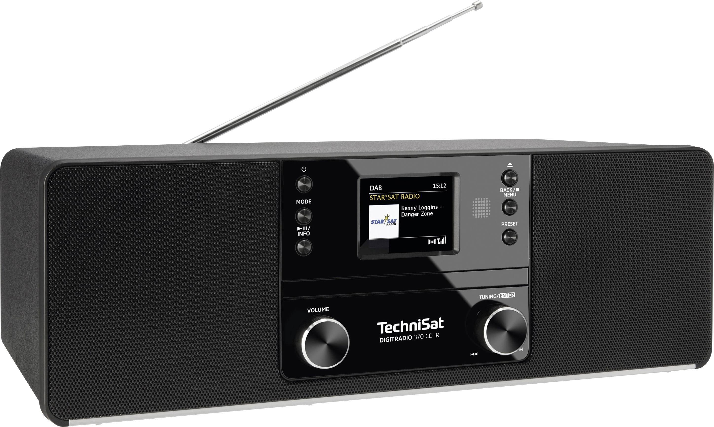 TechniSat DIGITRADIO 370 CD IR Tischradio DAB+, DAB, UKW, Internet WLAN, Bluetooth®, CD, USB, Inter