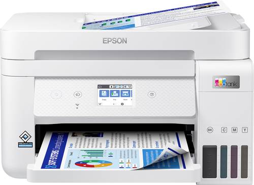 Epson EcoTank ET-4856 Multifunktionsdrucker A4 Drucker, Scanner, Kopierer, Fax ADF, Duplex, LAN, Tin