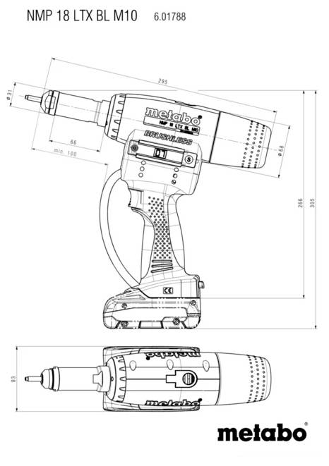Ein Metabo HC 260 Hobel-Dickenhobel mit grünem Sockel, silberner Arbeitsfläche und roten Verstellknöpfen, auf Rollen montiert für Mobilität.